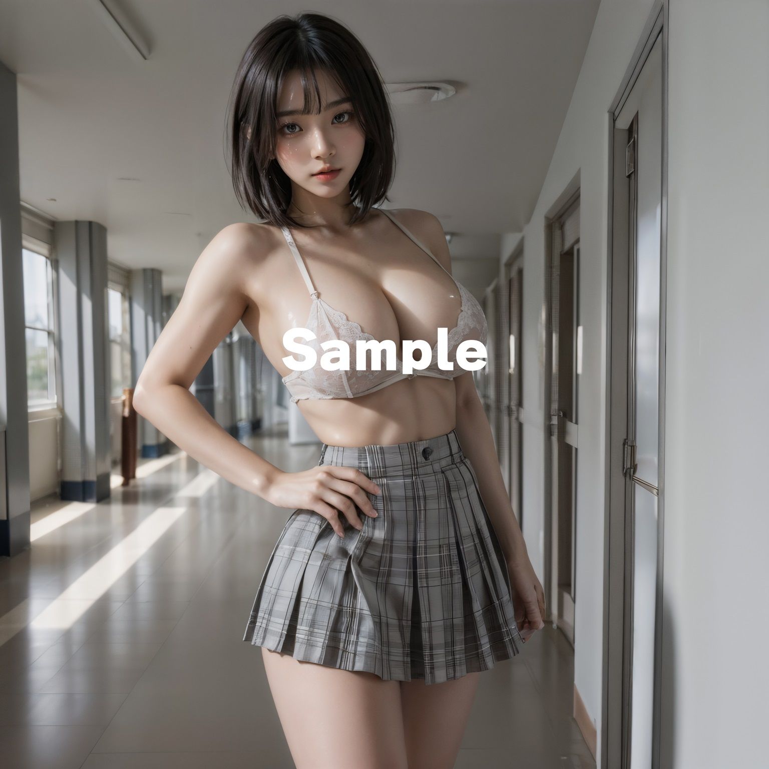 サンプル画像3:【学校編】転生したらクラスで話題のあの子が裸だった件(土度℃) [d_349052]