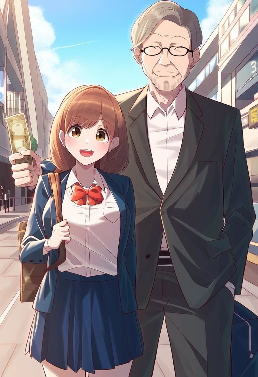 サンプル画像1:貧困制服女子の援交 玩具責めやフェラでおじさんにイカされる(9LAYERED) [d_349116]