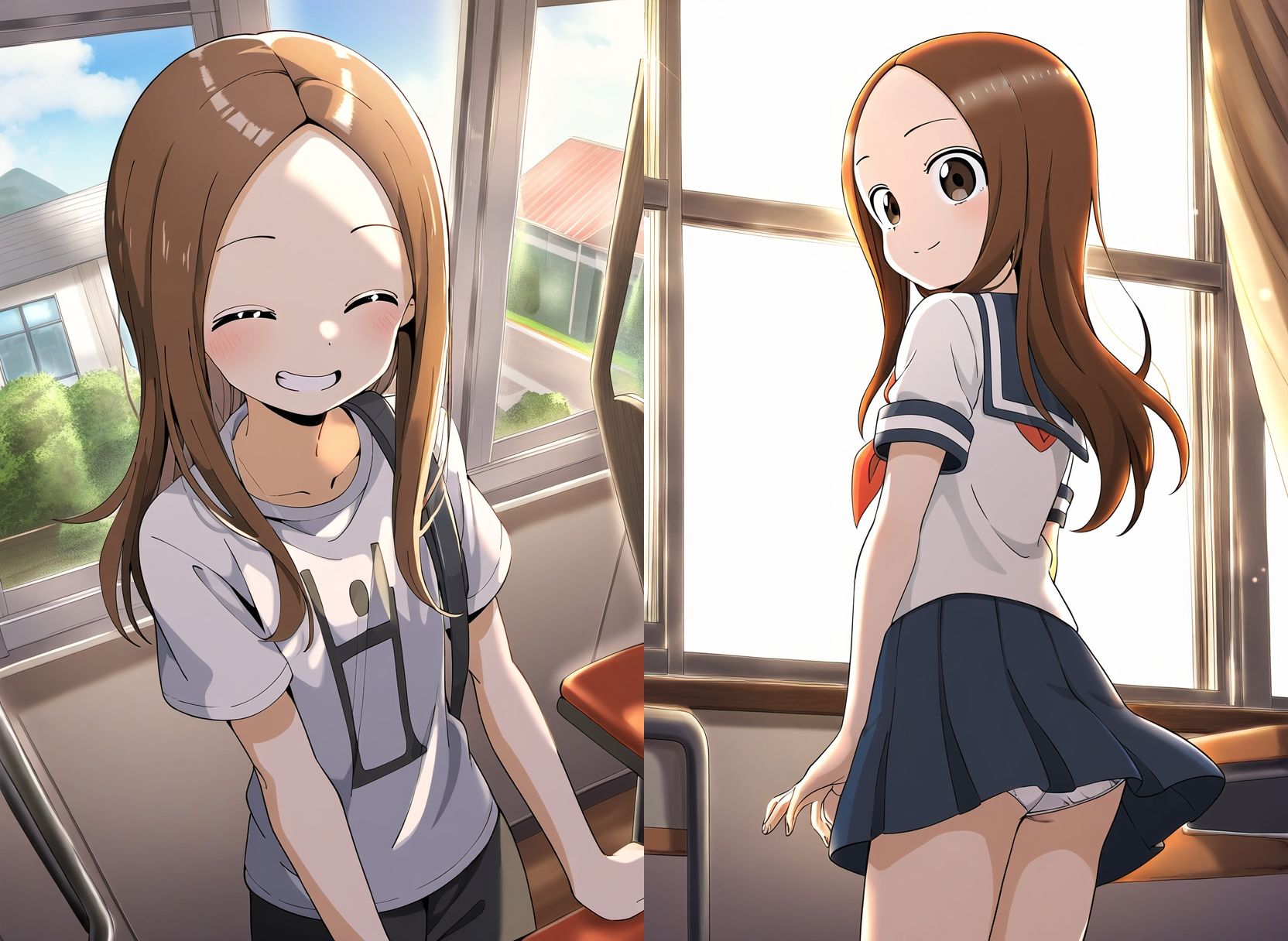 サンプル画像1:【からかい上手の高○さん】高○さんのエロ画集(猫やなぎ) [d_349192]