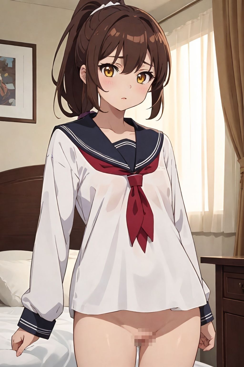 サンプル画像1:セーラー服は脱がさないで？(マンダラダラ) [d_349201]