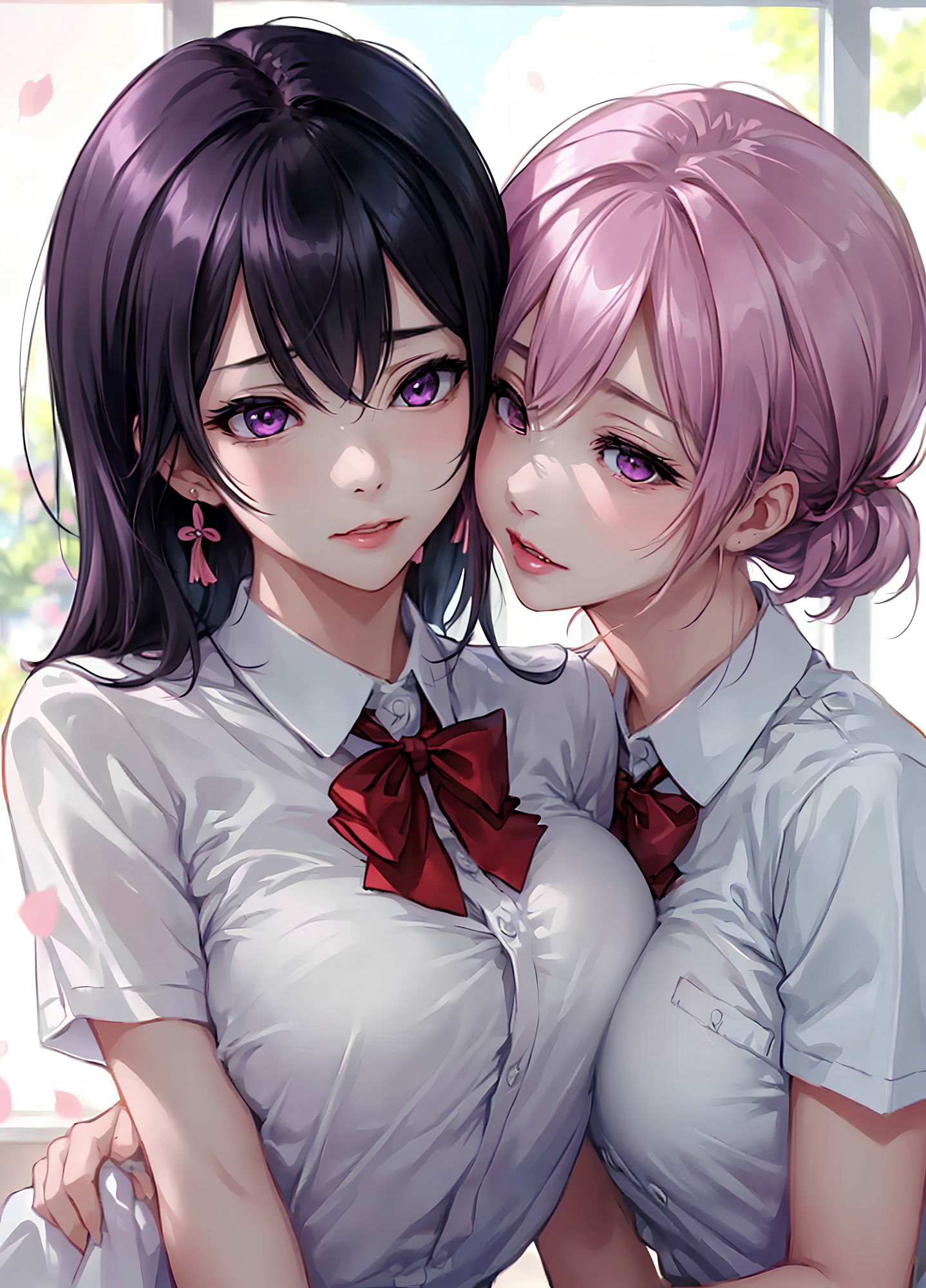 百合姉妹女学院〜乳寄せハグとキス〜のサンプル画像 6