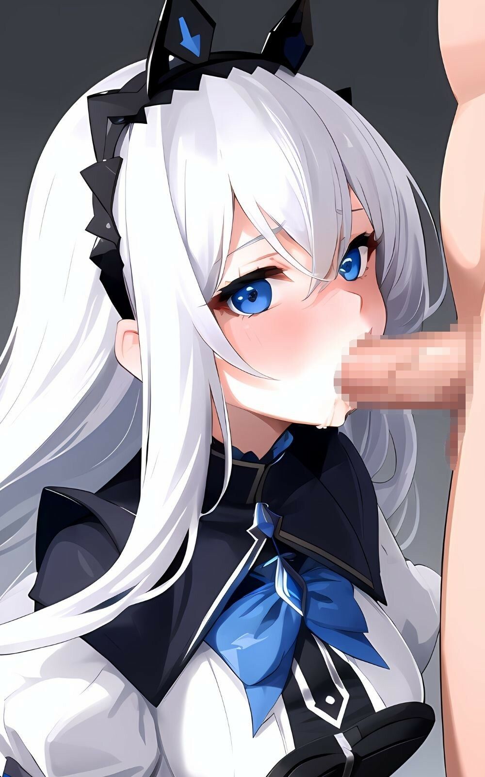 サンプル画像3:銀髪ロングハーフ女子校生とえちえちライフ(想空アイ) [d_349215]