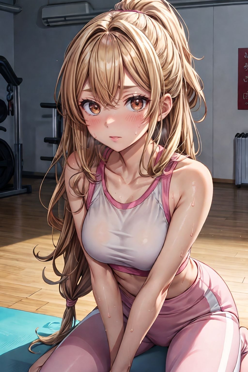 サンプル画像2:地元で一番の美女がヨガ教室に入部したらドスケベだった(だらだら2) [d_349230]