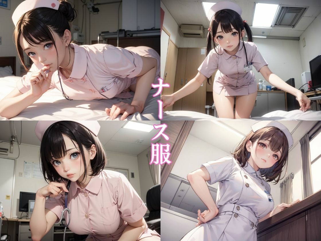 サンプル画像2:新米ナースが交代で射精のお手伝いします〜「今日はどのマンコに射精しますか？」(ちゅぷまる。) [d_349240]