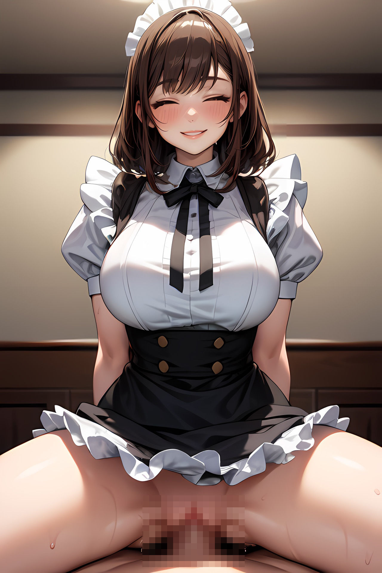 サンプル画像2:【225枚】エ〇メイドが毎朝、騎〇位で搾り取ってくる(AOI) [d_349430]