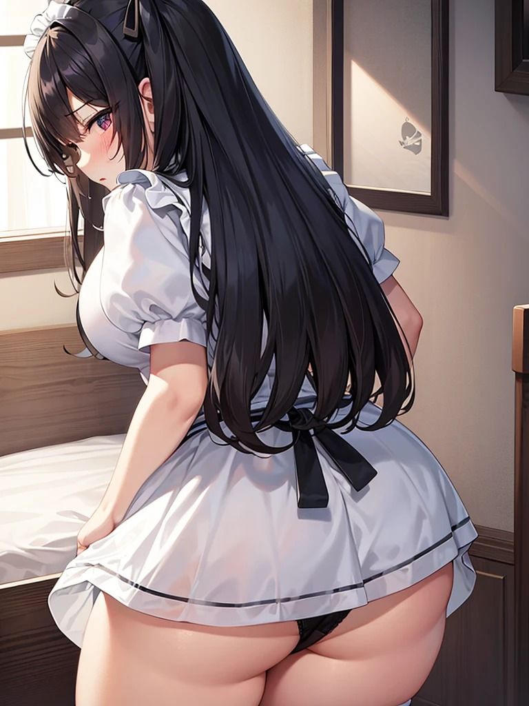 サンプル画像1:【微エロ】見上げるパンチラメイド（ミニスカ・ローアングル）【総枚252数】(満点星) [d_349510]