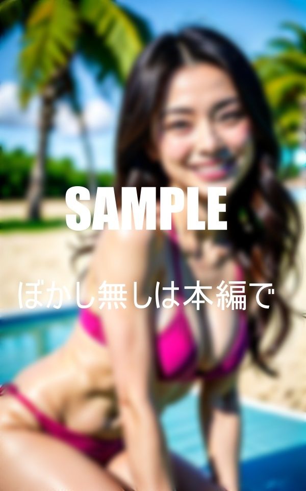 サンプル画像5:水着美女シリーズ01(AI美女LABO.8) [d_349624]