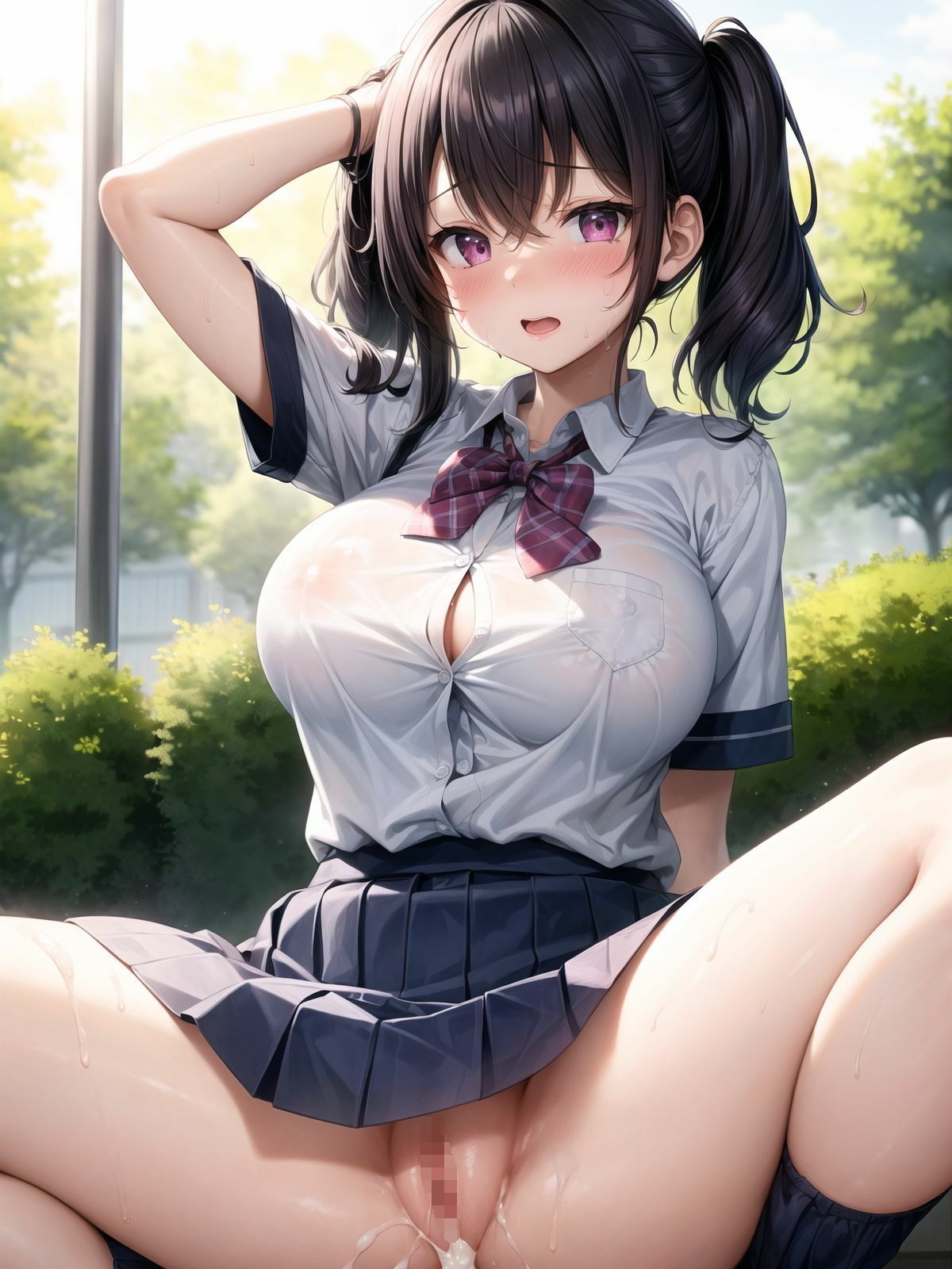 サンプル画像2:放課後女子校生と中出しSEX(私立AI学園) [d_349625]