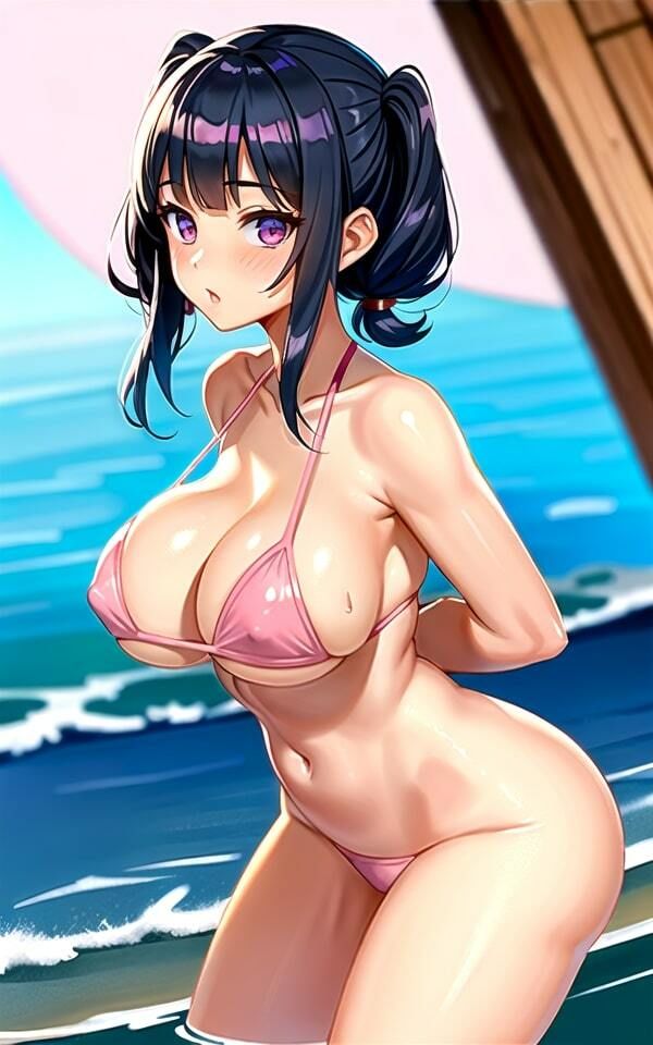 サンプル画像4:ひも水着×甘水着(AIdoujin) [d_349646]