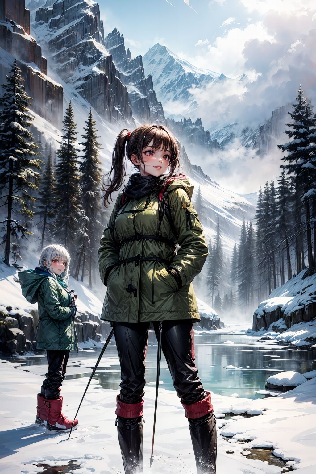 サンプル画像1:雪山登山はエッチなの(ピクセル詩人) [d_349687]