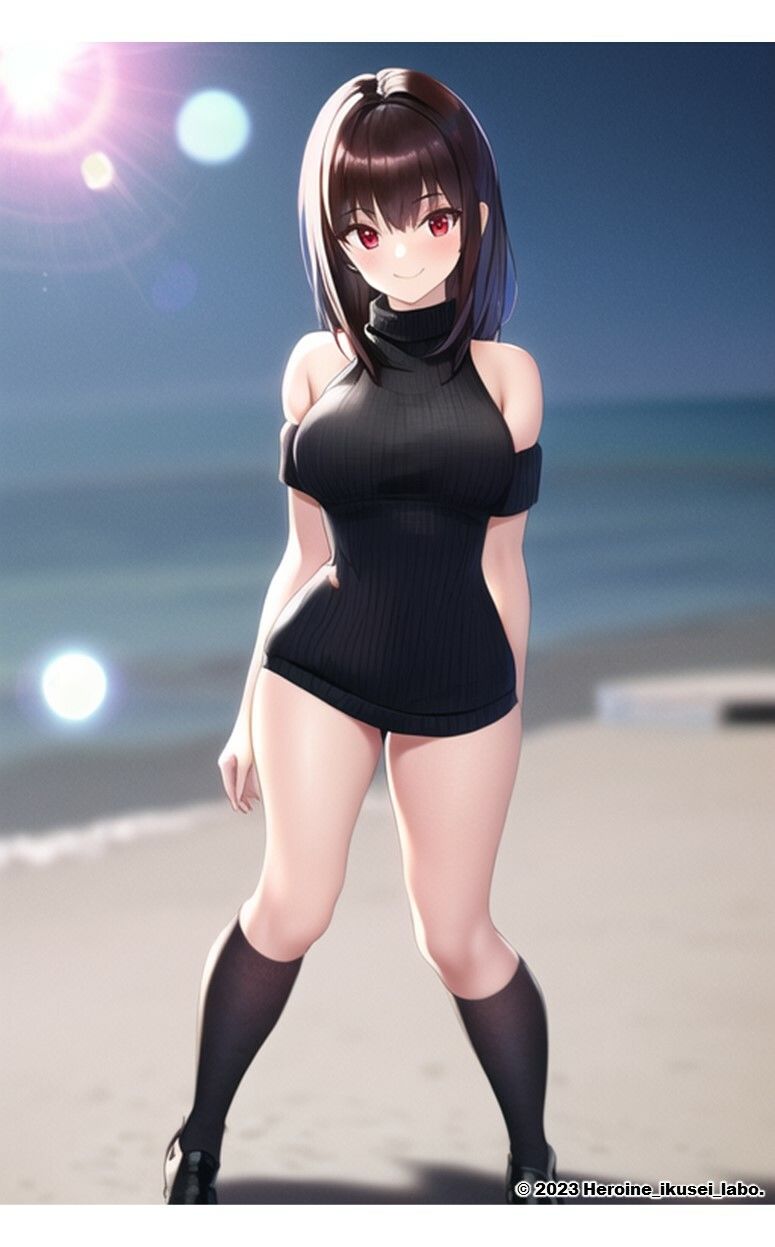 サンプル画像5:1つの呪文で生み出された100人のAI妄想美少女-19【童貞を殺すニットセーター女子編2】(AIヒロイン研究会) [d_349762]