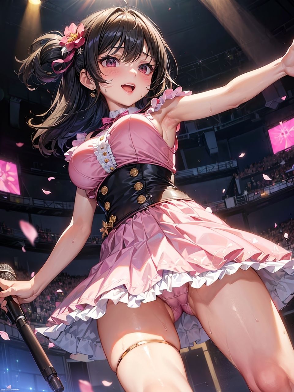 サンプル画像1:イマイチ売れないアイドルグループが、Pにそそのかされて枕営業をするCG集(妄想サチュレーション) [d_349963]