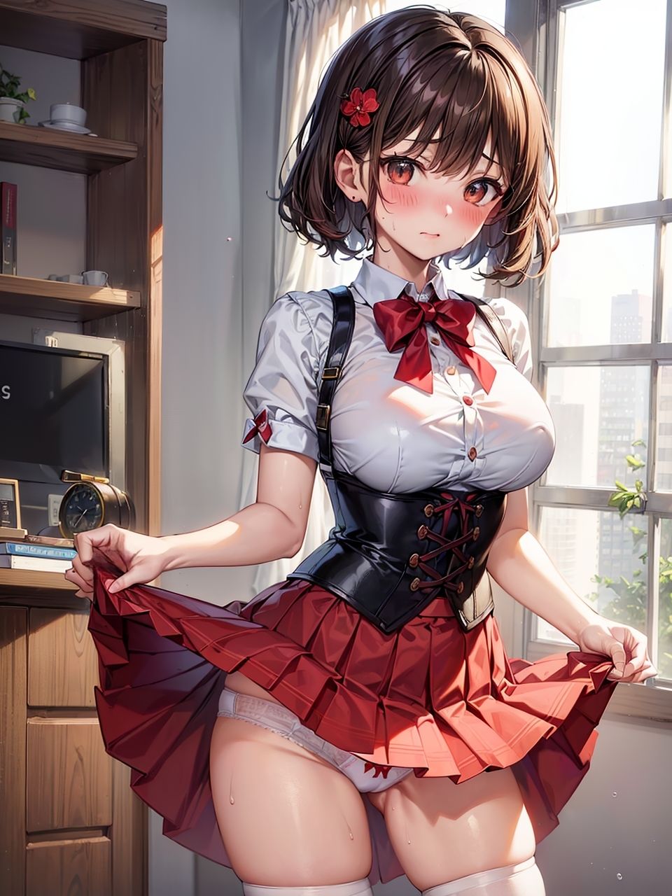 サンプル画像5:イマイチ売れないアイドルグループが、Pにそそのかされて枕営業をするCG集(妄想サチュレーション) [d_349963]