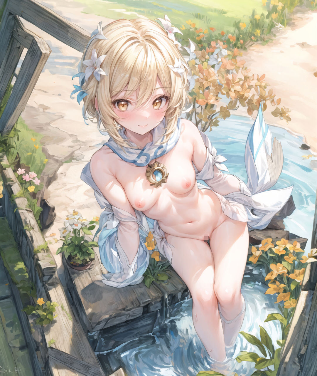 サンプル画像4:美少女たちのひととき・蛍（ホタ〇）（原神）(Aark) [d_350003]