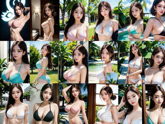 サンプル画像1:色白水着の綺麗なお姉さん達は好きですか2巻(デジタル彼女紹介所) [d_350015]