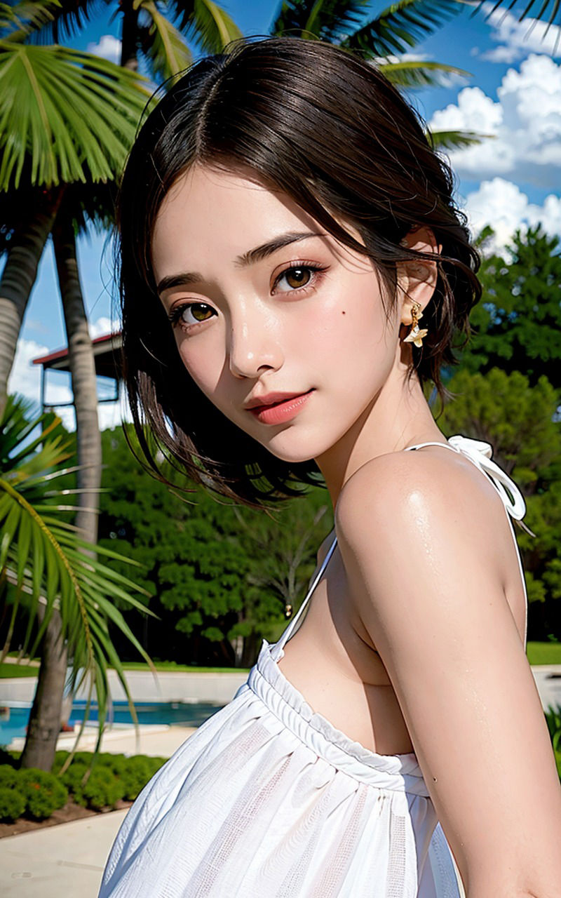 サンプル画像4:色白水着の綺麗なお姉さん達は好きですか2巻(デジタル彼女紹介所) [d_350015]