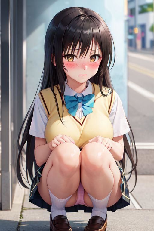 サンプル画像2:T◯LOVEる 古◯川 唯みたいな女の子(縦軸と無花果) [d_350031]