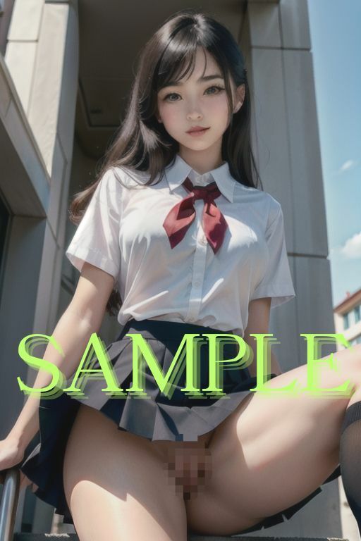 サンプル画像1:見せたがりにもほどがある 限界突破 マンチラJK 【JK】(AIみっくす) [d_350051]