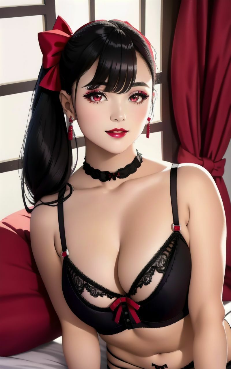 サンプル画像2:【超高画質グラビア写真集】地雷系女子の下着。かわいい50枚〜3巻〜(おにかわAI【イラスト】) [d_350063]