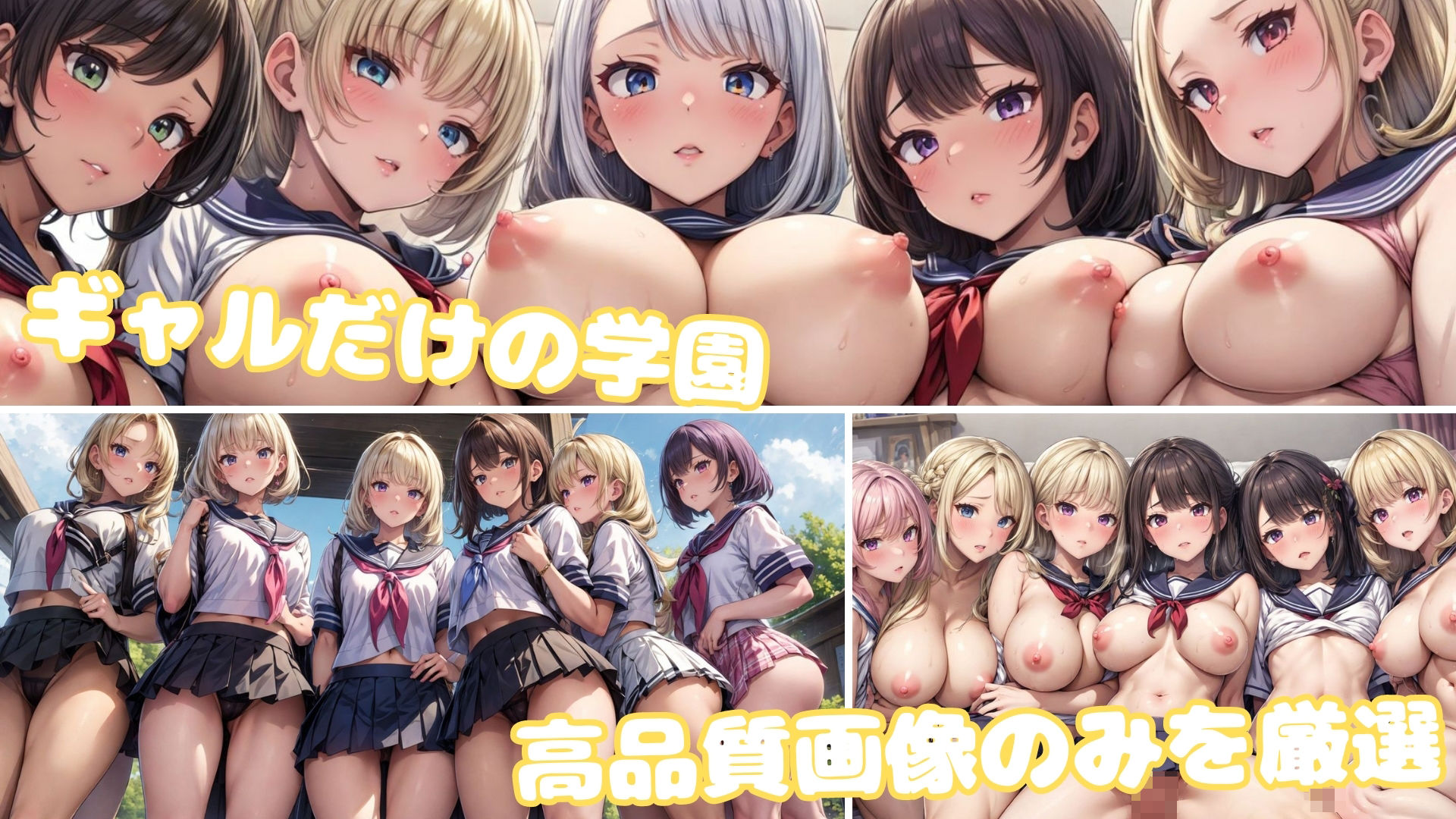 サンプル画像1:ハーレムギャル学園(だらしない体) [d_350081]