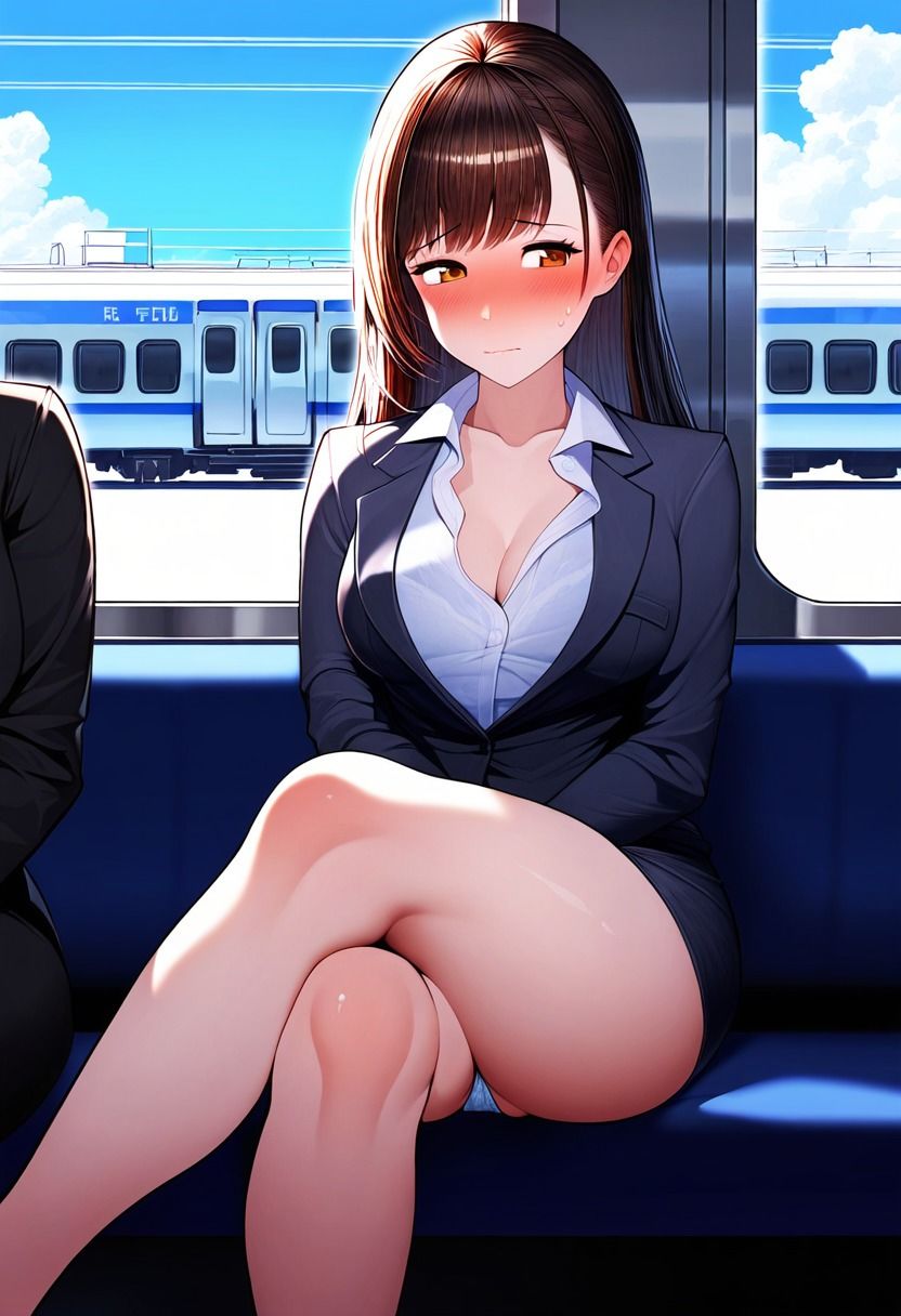 サンプル画像3:女子大生が就活スーツでメス顔で恥じらいパンチラ集(エロエロ研究会) [d_350092]