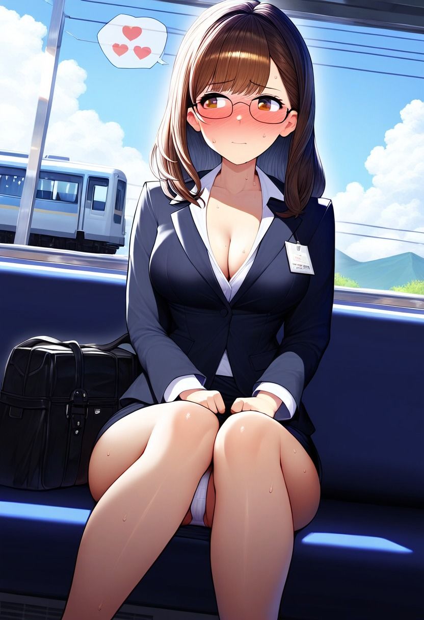 スーツのスカートからパンチラする清楚女子大生！就活中に下着のパンツをチラリ！のサンプル画像 6