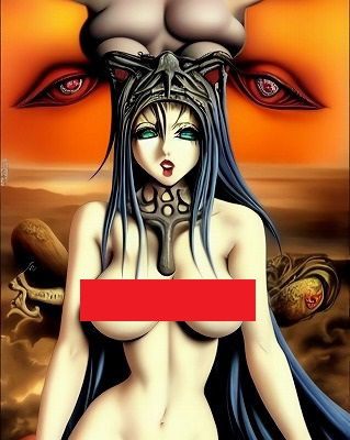 サンプル画像1:ホラーアート:君は何気におっぱいを見つめる、その時、悪魔は君を見つめている。(MUTANTITS) [d_350129]