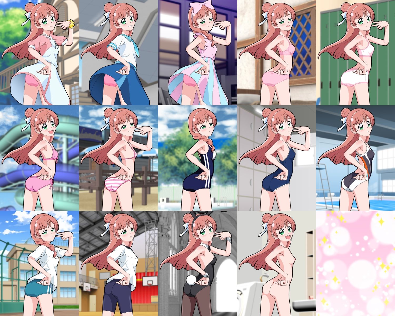 サンプル画像1:牡丹桜 画像の元 -伝説虹光英雄真白美少女戦士編-(牡丹桜) [d_350161]