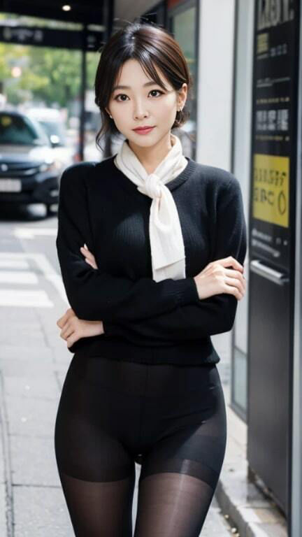 サンプル画像6:黒パンスト姿のおねえさんたち(色気の垂れ流し) [d_350205]