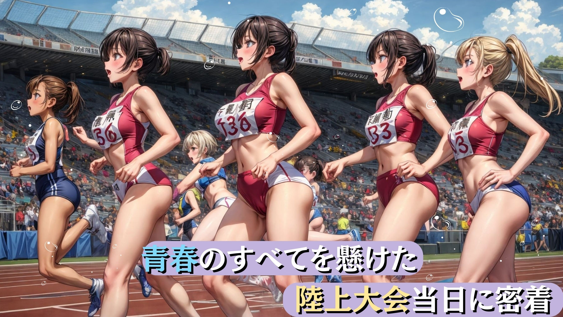 サンプル画像1:ハーレム陸上女学園〜陸上大会当日盗撮されまくる美女特集編〜(AI美人大図鑑) [d_350215]