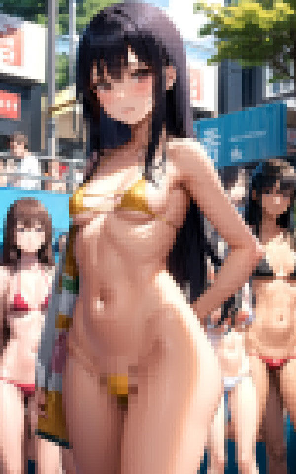 サンプル画像3:先輩！水着が脱げてます！(はっぴーはっく) [d_350240]