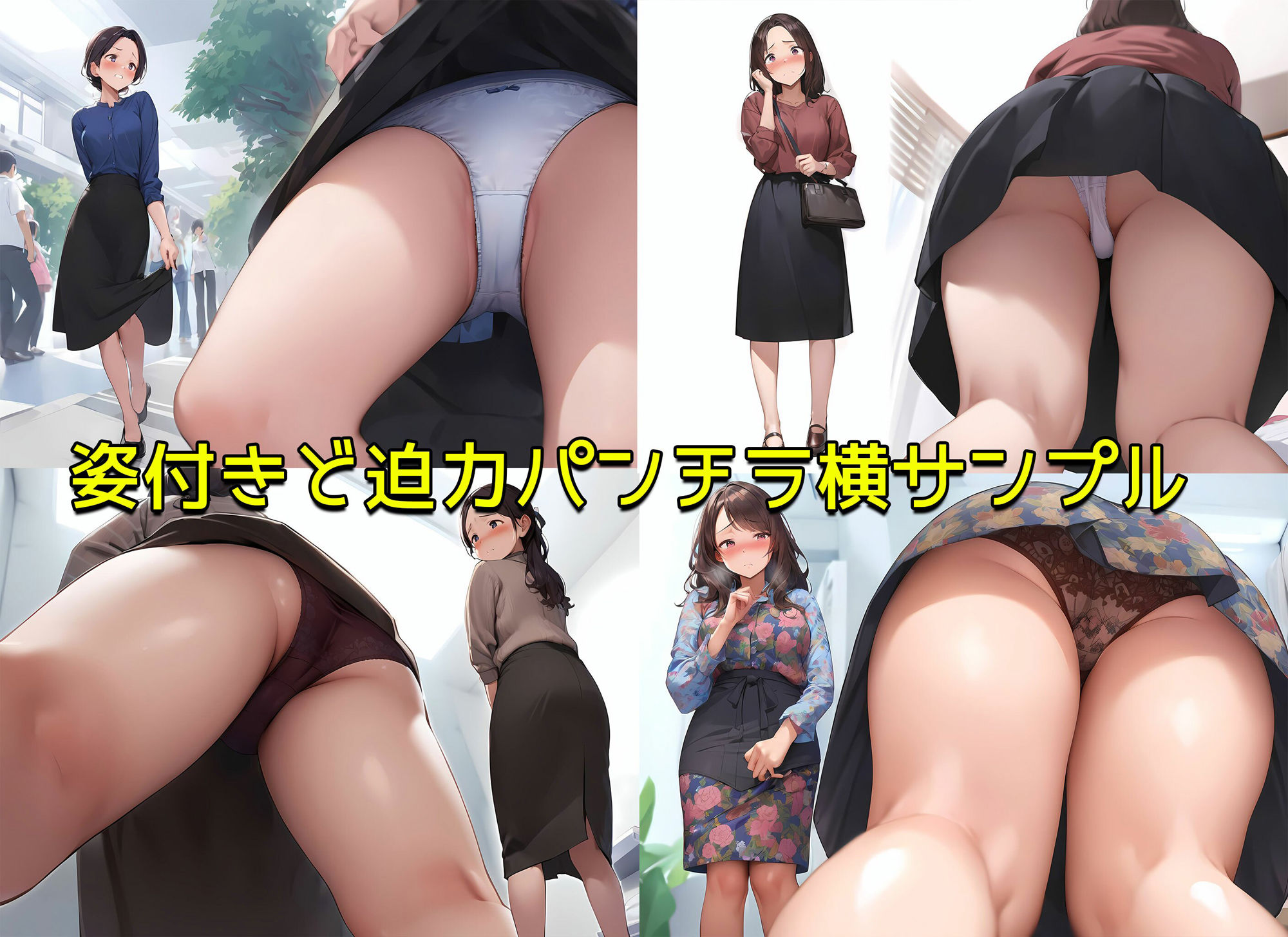 サンプル画像4:【高画質】自宅でローアングルな美脚を見せながら誘惑してくる私服姿のOL女子社員様(日替わりさん) [d_350292]