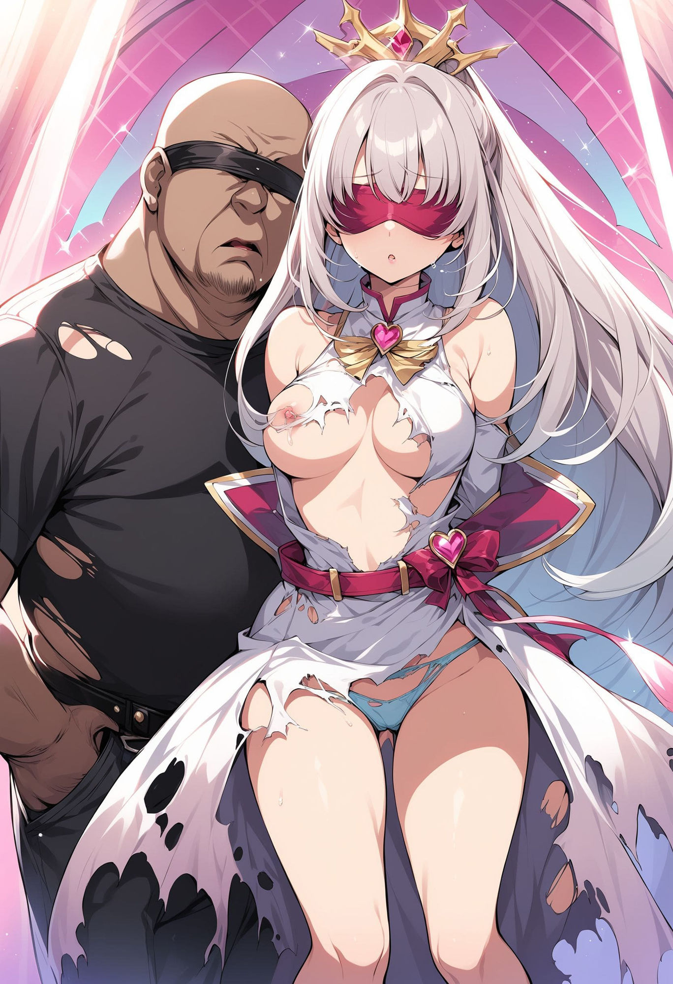 サンプル画像3:1000人の魔法少女 おじに敗北 前編(AIおじさん) [d_350302]