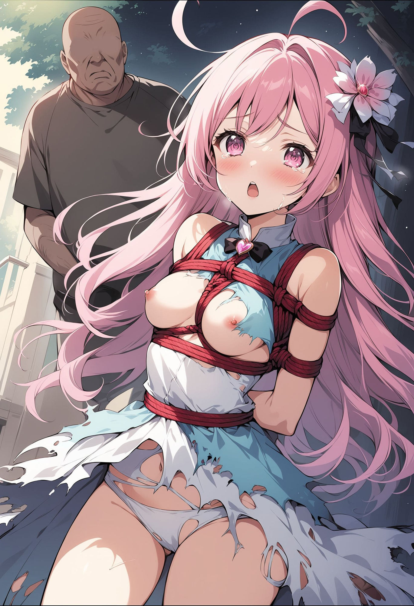 サンプル画像5:1000人の魔法少女 おじに敗北 前編(AIおじさん) [d_350302]