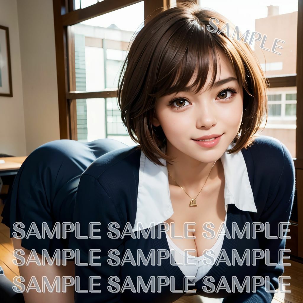 サンプル画像2:制服女子のエログラビア(豆あい) [d_350325]