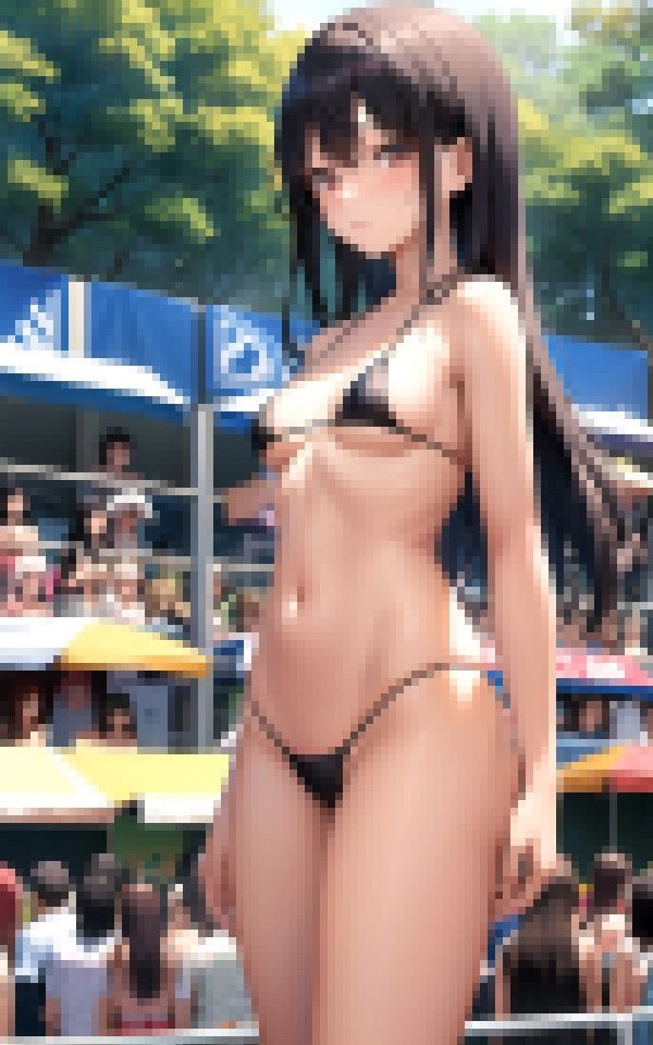 サンプル画像3:いきなりプールで露出(魅惑の花宵) [d_350436]