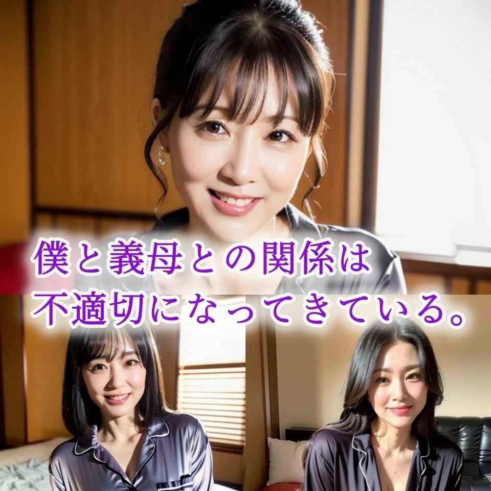 サンプル画像4:【背徳熟女】陰毛濃いめの義母〜朝からおまたおっぴろげ〜【74p】(紐をギュッとね) [d_350483]