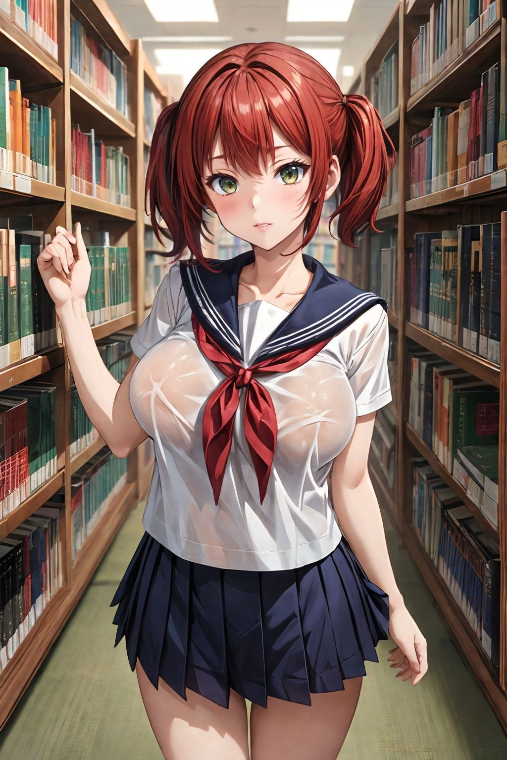 サンプル画像1:大人しい図書室女子1年(アルファツー) [d_350544]