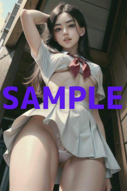 サンプル画像2:現役JKのお宝パンチラ＆マンチラ(炒飯定食) [d_350546]