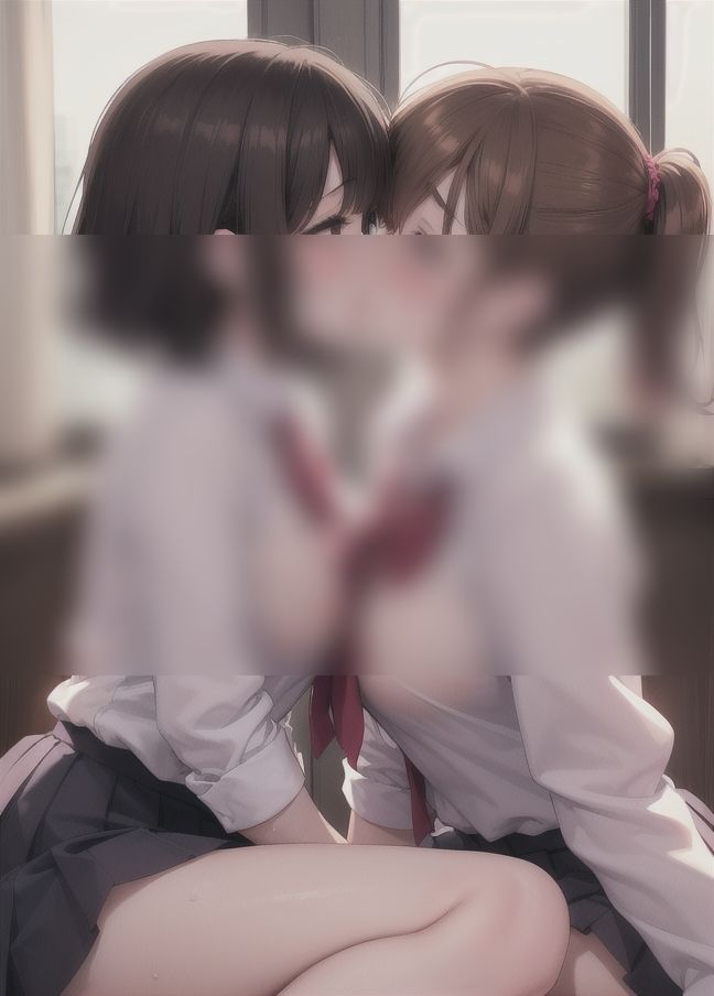 サンプル画像3:レズ学園「同級生同士のカップルたち」(高校生の花園) [d_350562]