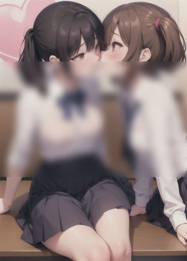 サンプル画像5:レズ学園「同級生同士のカップルたち」(高校生の花園) [d_350562]