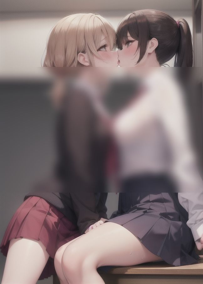 サンプル画像6:レズ学園「同級生同士のカップルたち」(高校生の花園) [d_350562]