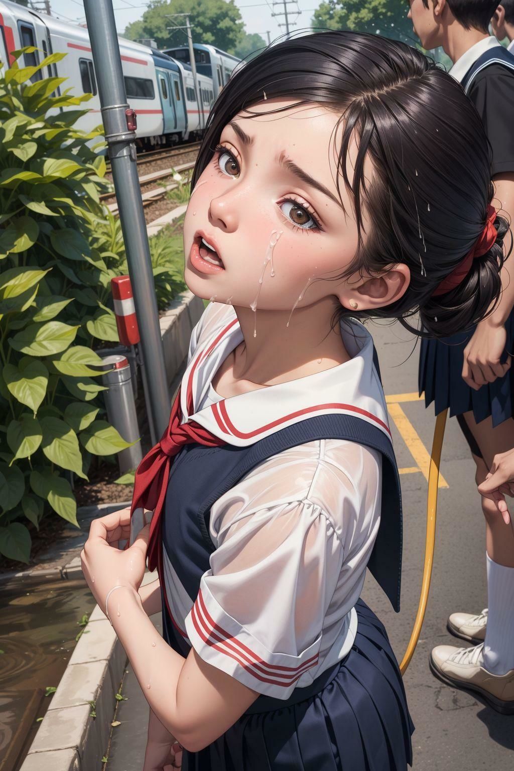 サンプル画像2:制服少女に触っちゃOH！(エクスタシーオデッセイ) [d_350595]