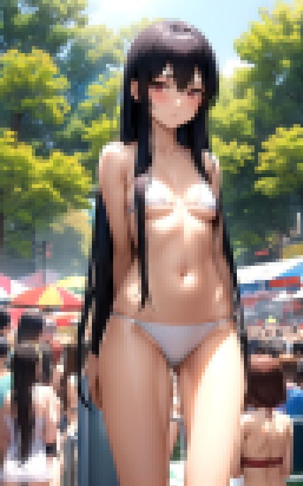 サンプル画像2:攻めすぎ水着美女(妖艶絵巻) [d_350649]