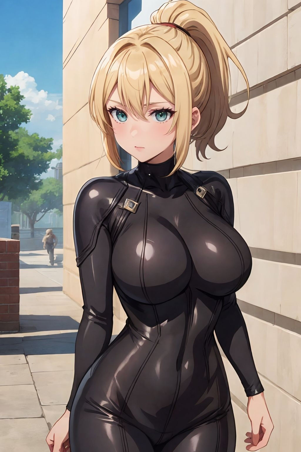 サンプル画像2:レザースーツにドピュッ(だらっくす) [d_350805]