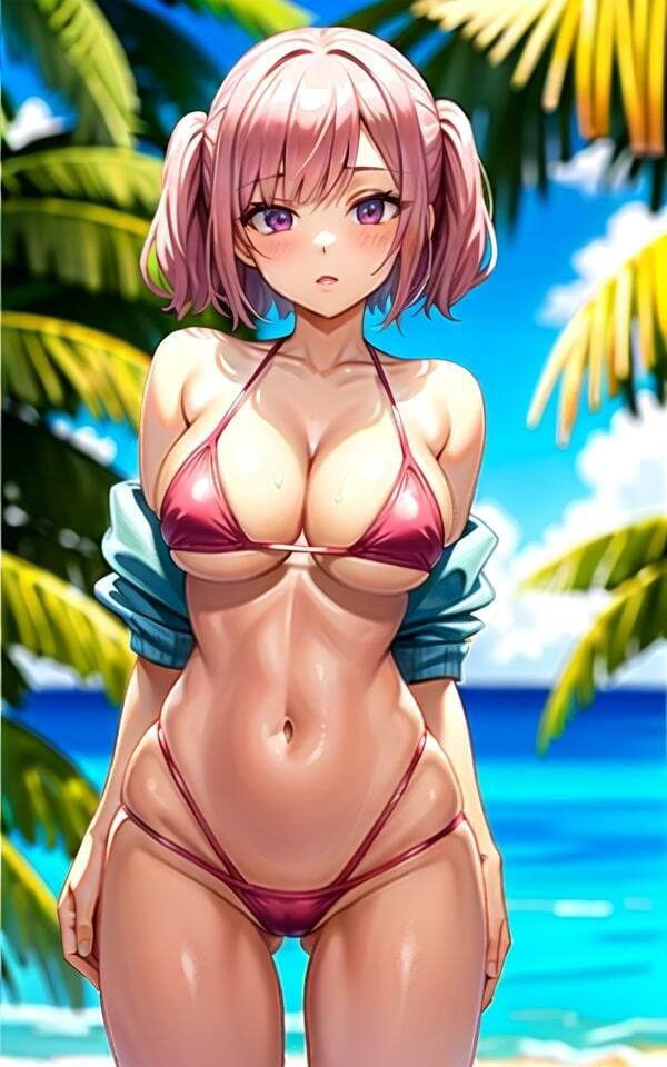 サンプル画像4:ひも水着×甘水着2(AIkuma) [d_350846]