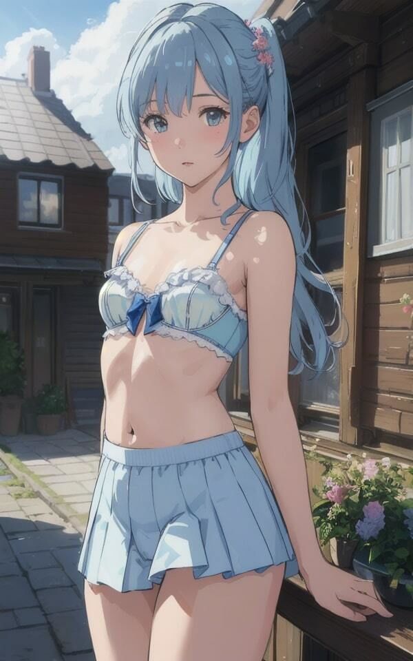 サンプル画像3:妄想美女 水色が似合う美女 kawaii子 120人収録(妄想くらぶ) [d_350903]