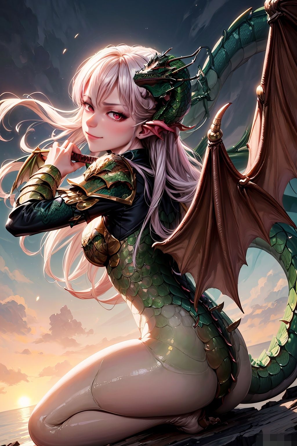 サンプル画像2:ドラゴンの侵乳巨乳戦士の性戦(幻想の書架) [d_350965]