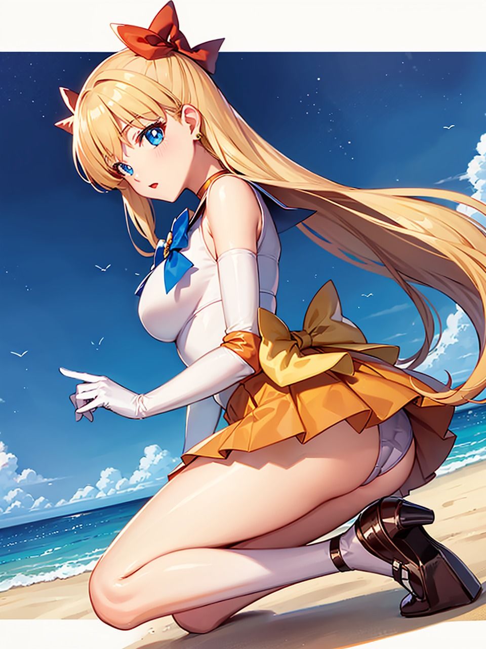 サンプル画像1:美少女戦士セー〇ームーン 愛野〇奈子（ヴィー〇ス） パンチラ集(AI同人Lab) [d_351020]