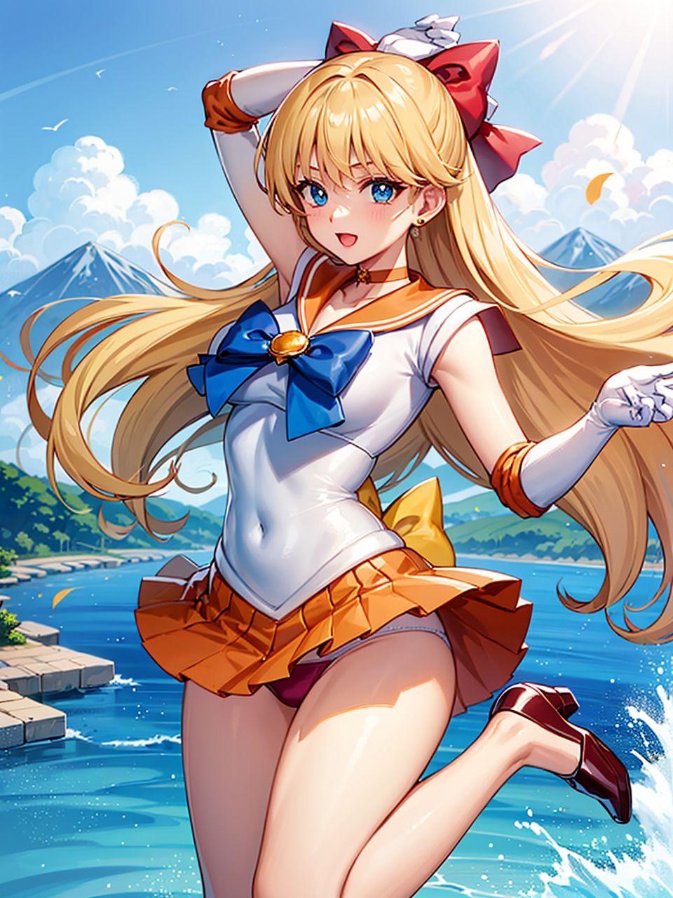 サンプル画像5:美少女戦士セー〇ームーン 愛野〇奈子（ヴィー〇ス） パンチラ集(AI同人Lab) [d_351020]